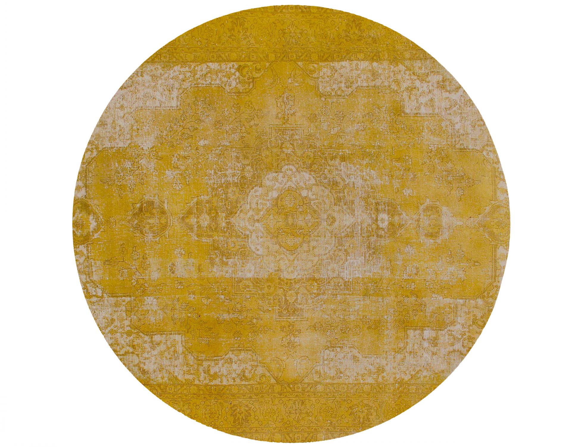 Tappeto vintage persiano  giallo <br/>285 x 285 cm