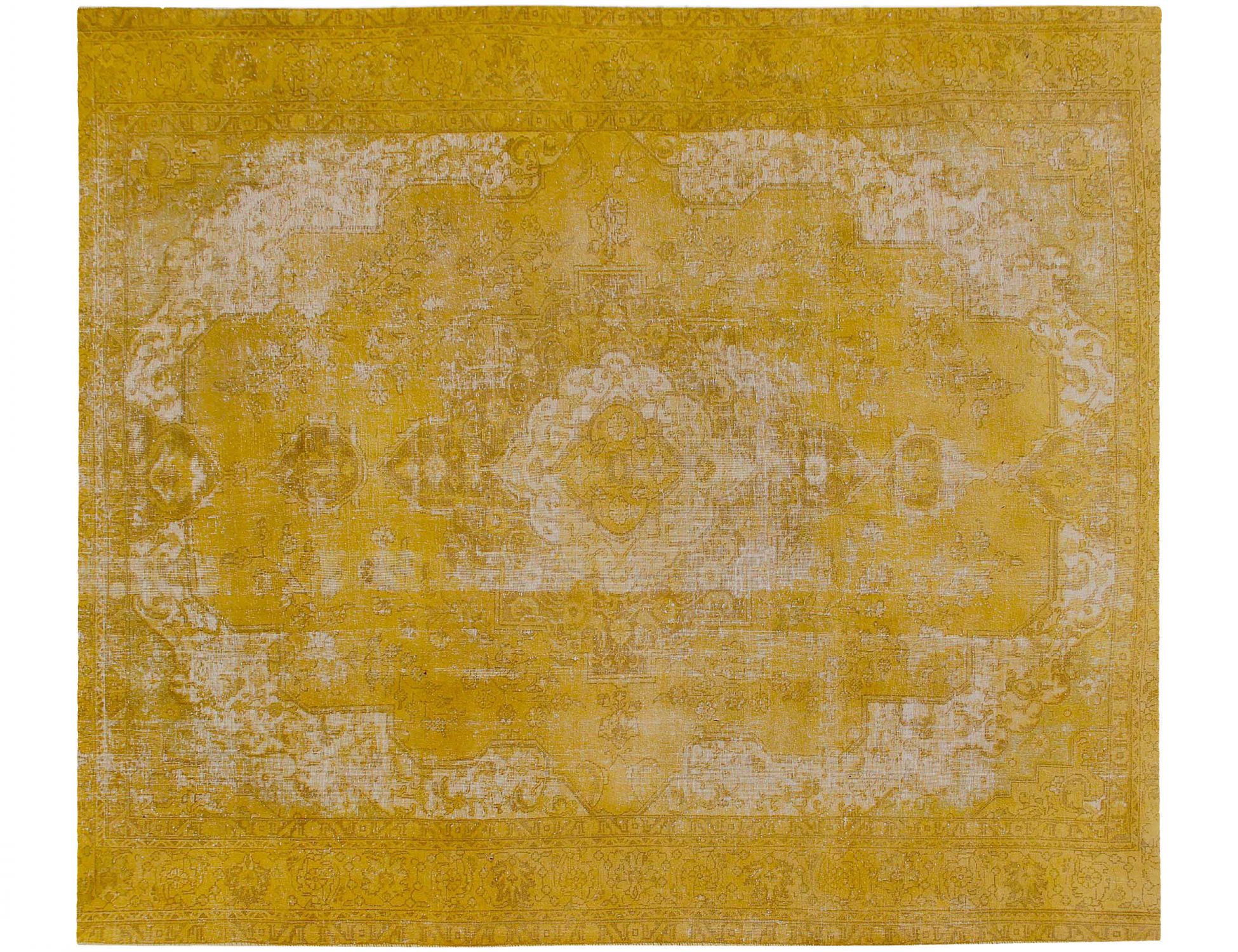 Tappeto vintage persiano  giallo <br/>330 x 285 cm