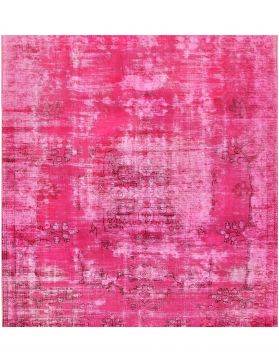 Alfombra persa vintage 207 x 207 rosa