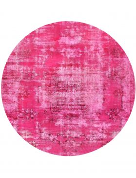 Persischer Vintage Teppich 207 x 207 rosa