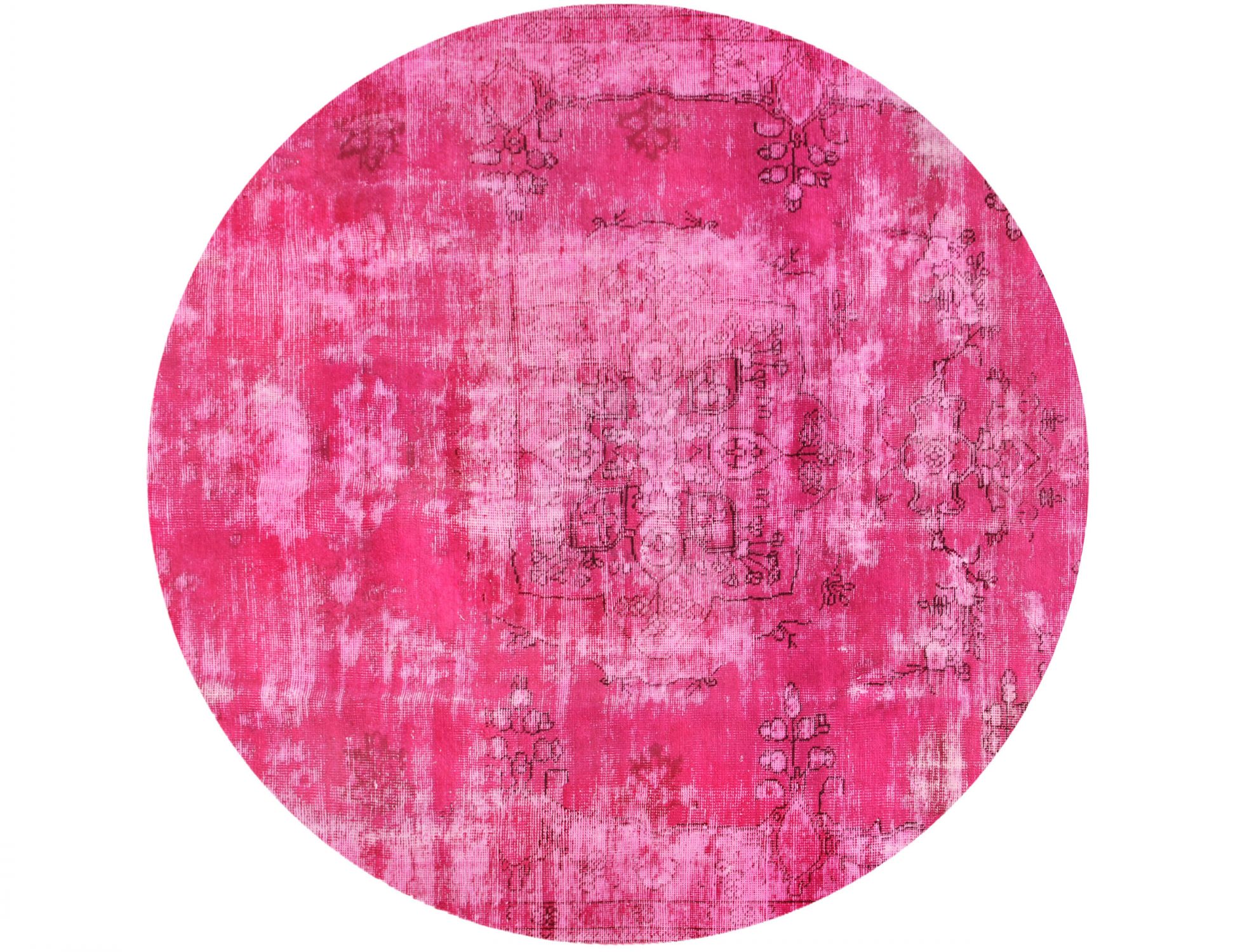 Tappeto vintage persiano  rosa <br/>207 x 207 cm