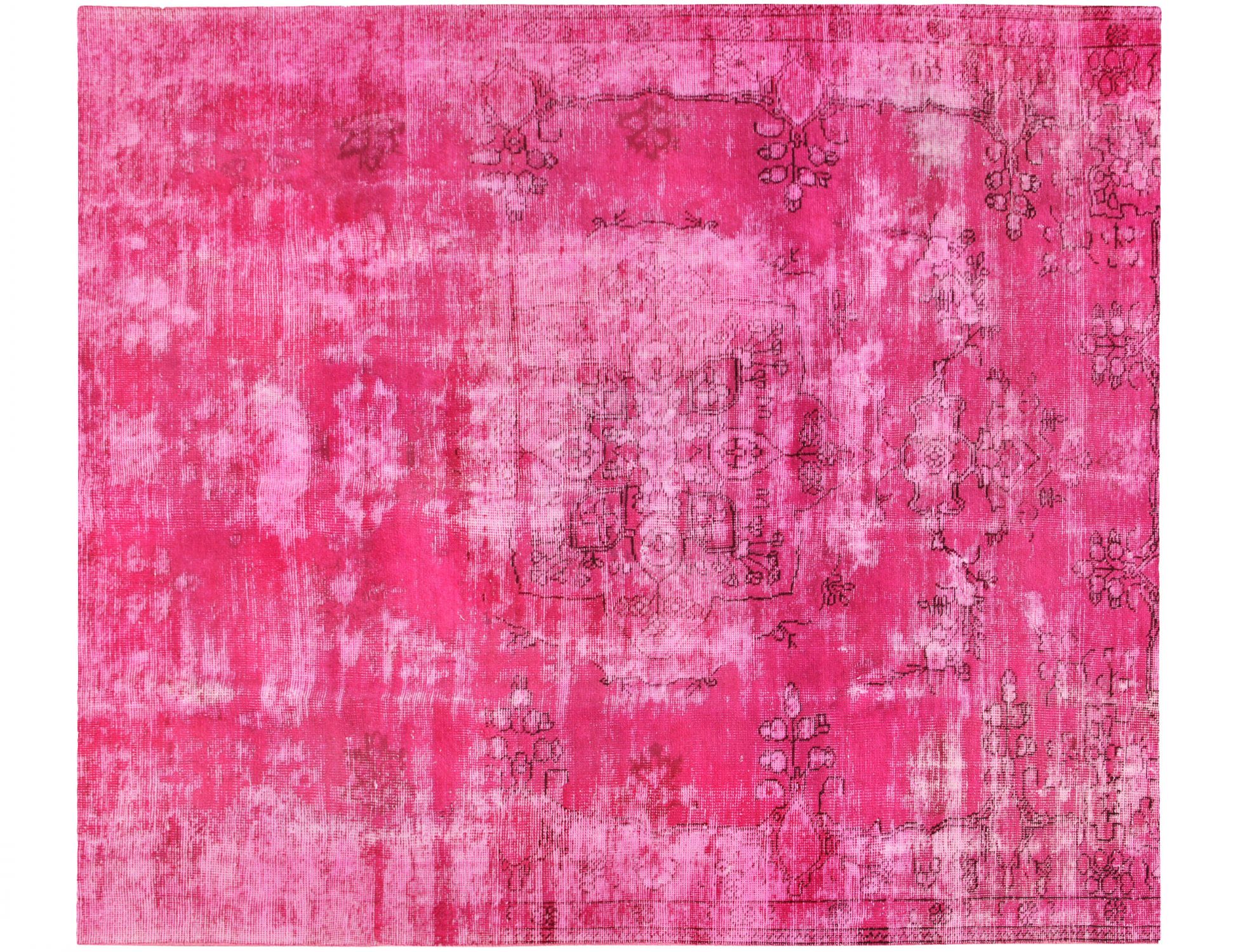 Tappeto vintage persiano  rosa <br/>250 x 207 cm
