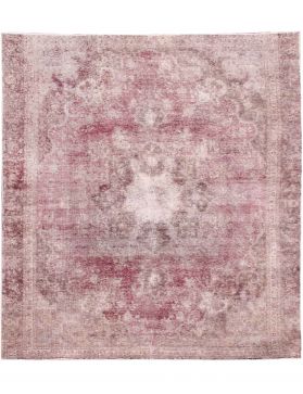 Tappeto vintage persiano 260 x 260 rosa