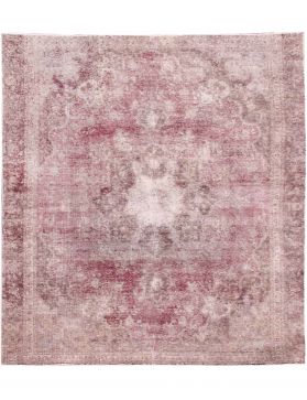 Alfombra persa vintage 260 x 260 rosa