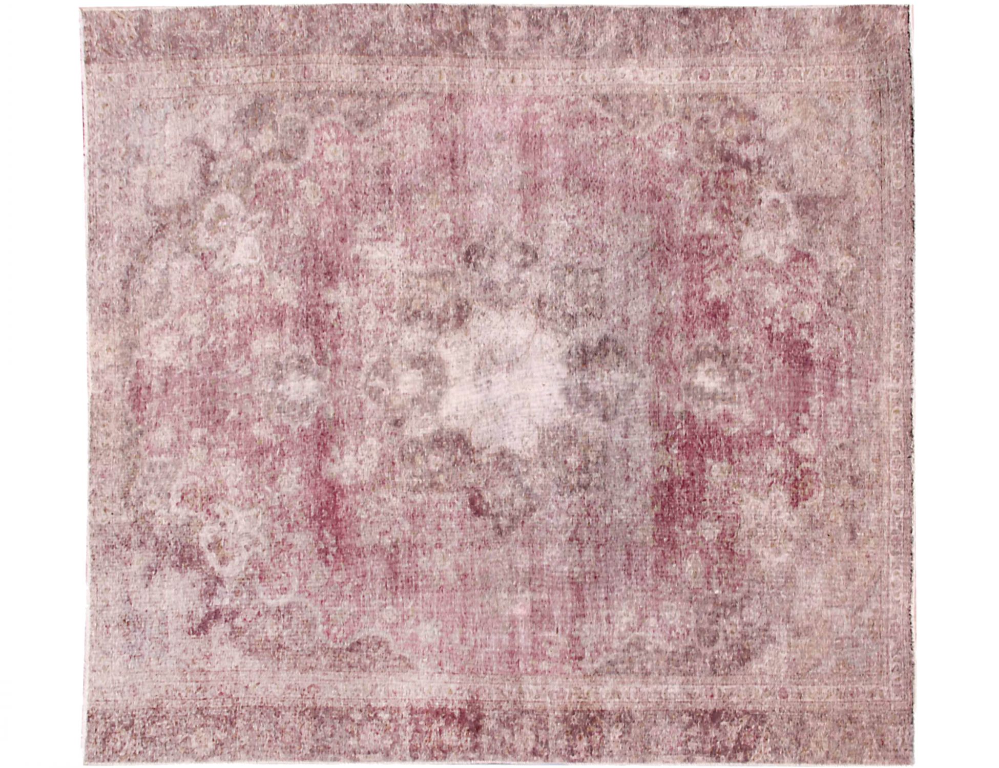 Tappeto vintage persiano  rosa <br/>260 x 260 cm