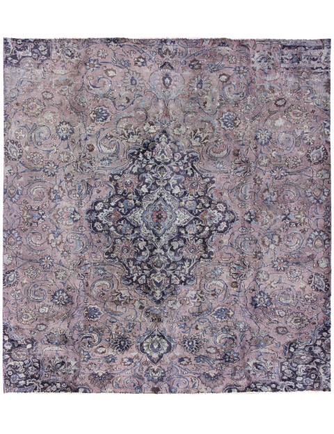 Lila Persien Persischer Vintage Teppich 196 x 196 cm