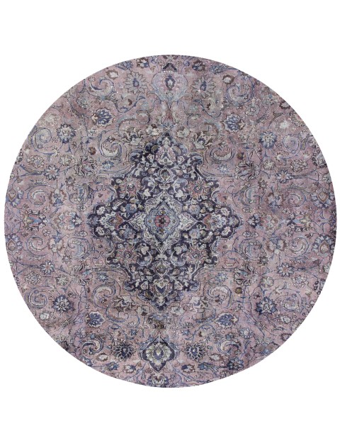 Lila Persien Persischer Vintage Teppich 196 x 196 cm