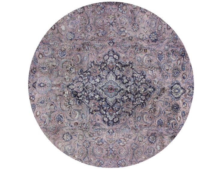 Lilla Persien Persisk Vintagetæppe 196 x 196 cm
