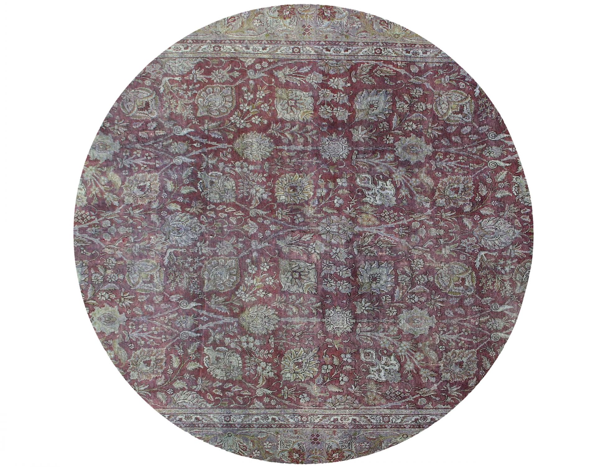 Round  Vintage Carpet  purple  <br/>260 x 260 cm