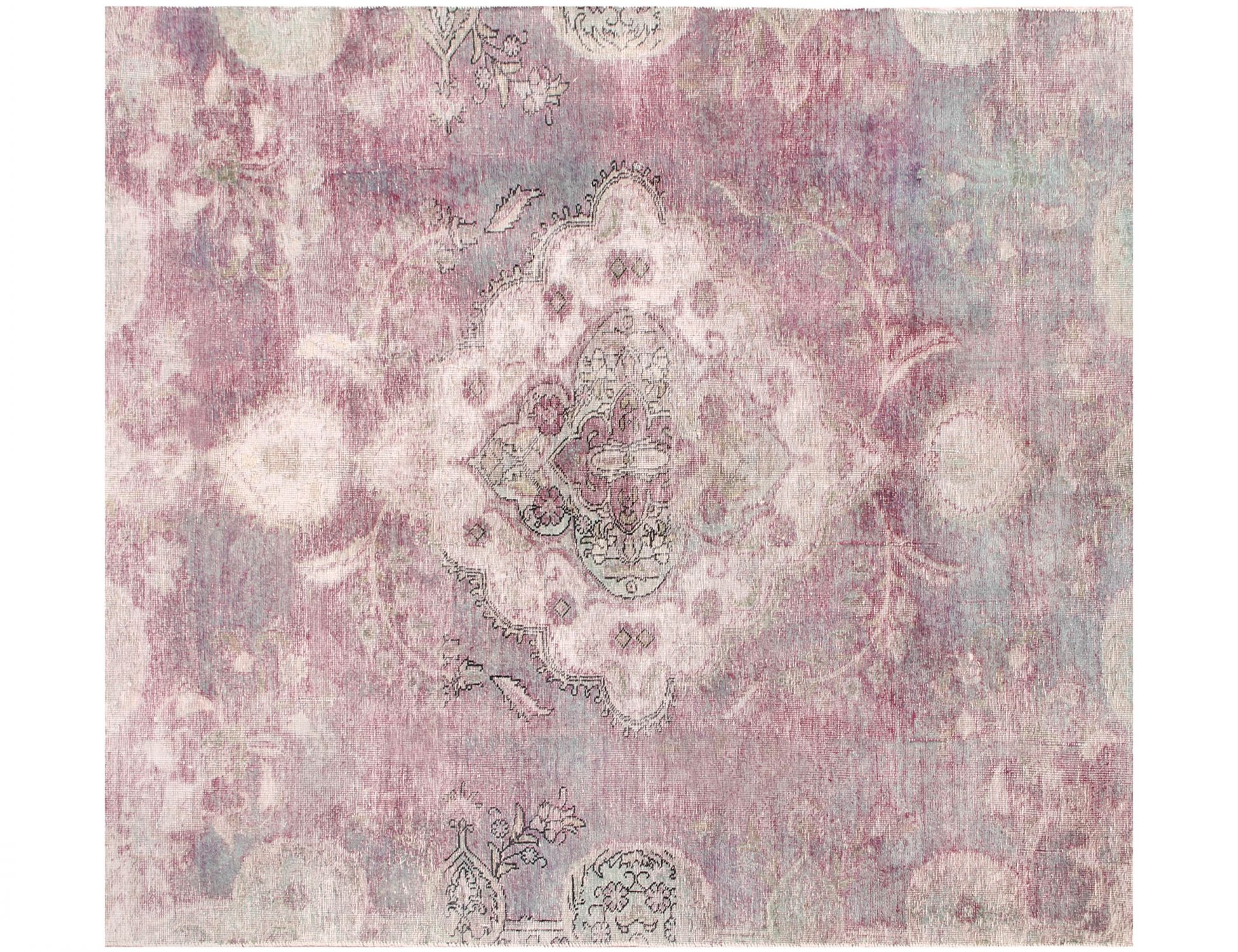 Persisk Vintagetæppe  rose <br/>174 x 174 cm