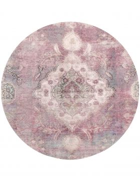 Tapis Persan vintage 174 x 174 rose