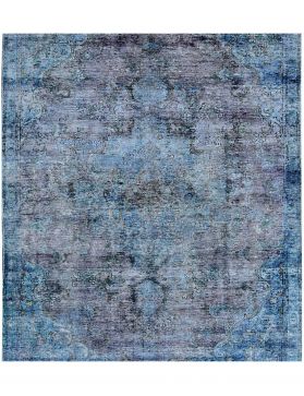Persischer Vintage Teppich 173 x 173 blau