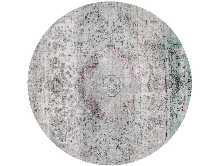Turkoise  Persia Persian Vintage Carpet  206 x 206 cm