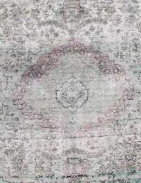 Turkoise  Persia Persian Vintage Carpet  206 x 206 cm