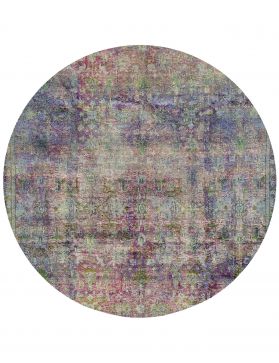 Alfombra persa vintage 217 x 217 púrpura