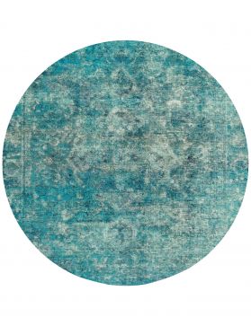 Tapis Persan vintage 184 x 184 turquoise