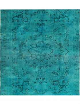 Persialaiset vintage matot 170 x 170 turkoosi