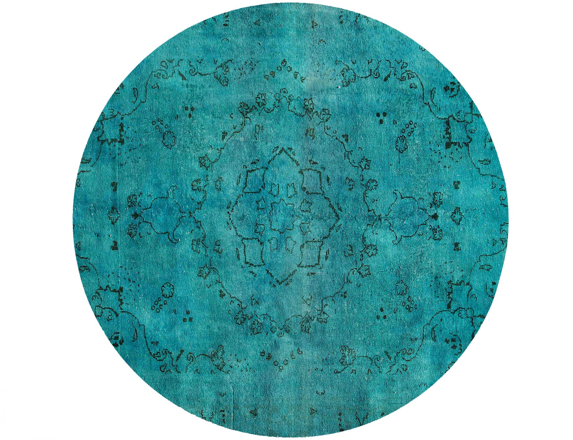 Tappeto vintage persiano  turchese <br/>170 x 170 cm