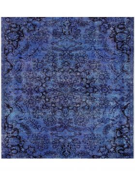 Persischer Vintage Teppich 196 x 196 blau