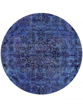 Persischer Vintage Teppich 196 x 196 blau