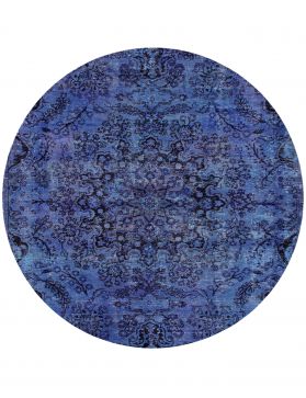 Tapis Persan vintage 196 x 196 bleu