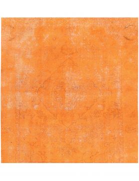 Persisk vintage teppe 175 x 175 oransje
