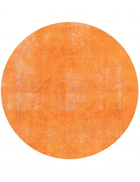 Persisk vintage teppe 175 x 175 oransje