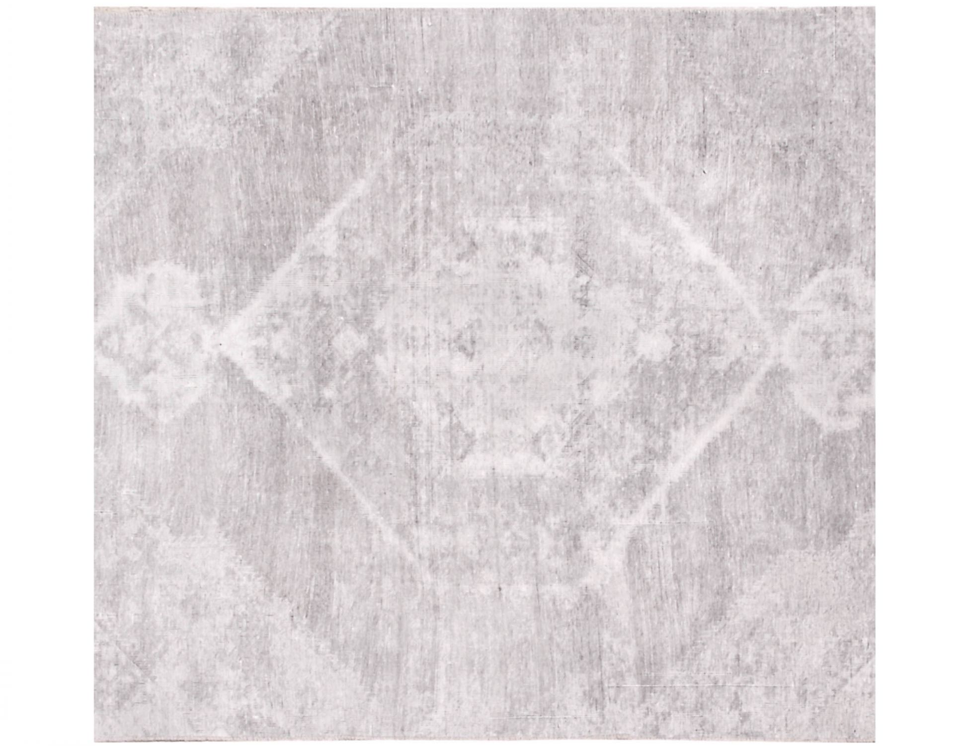 Quadrat  Vintage Teppich  grau <br/>156 x 156 cm