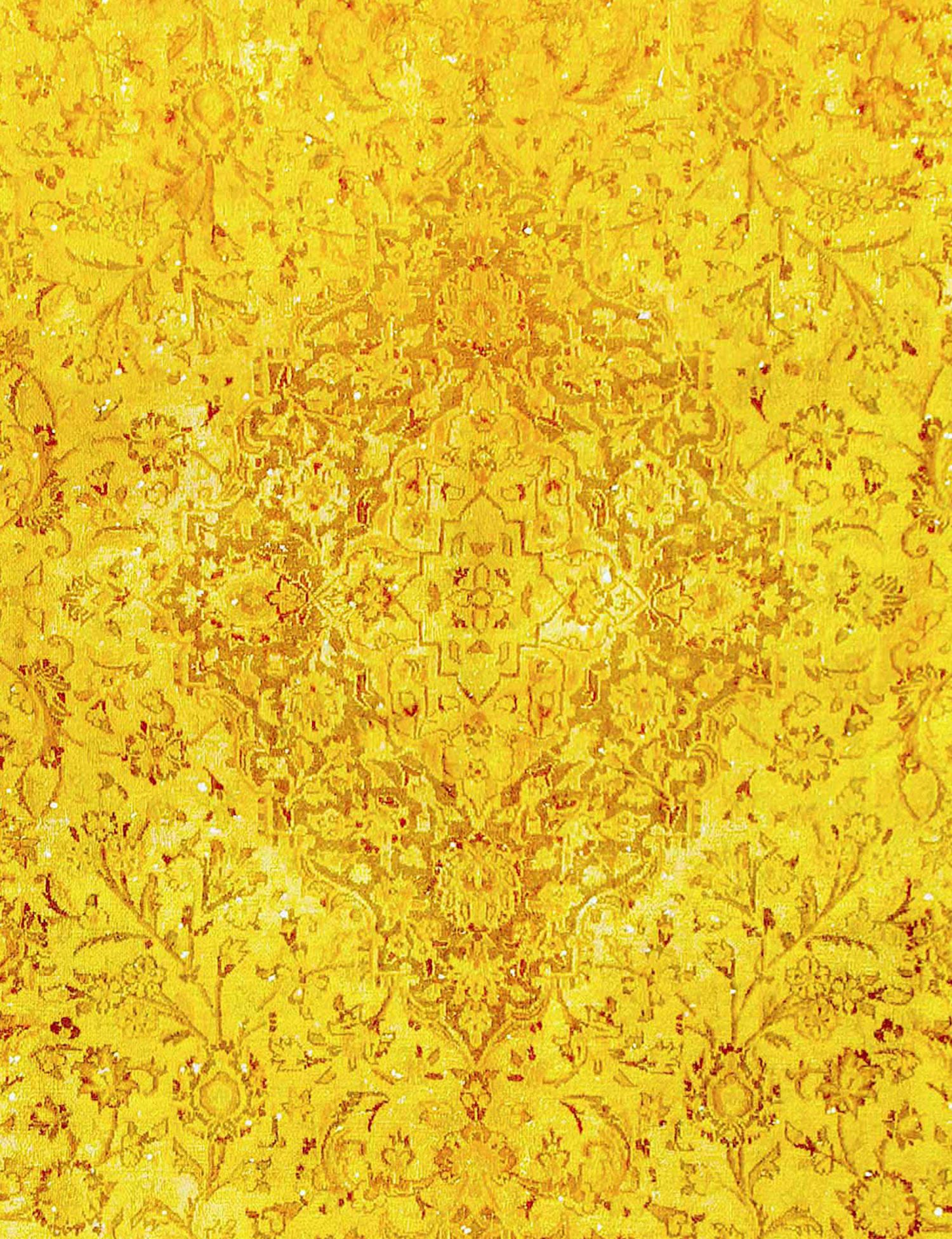 Quadrat  Vintage Teppich  gelb <br/>183 x 183 cm