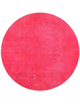 Round  Vintage Carpet  red  <br/>152 x 152 cm