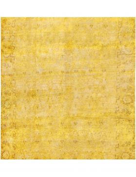 Square  Vintage Carpet  yellow  <br/>190 x 190 cm