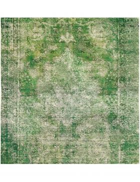 Alfombra persa vintage 176 x 176 verde
