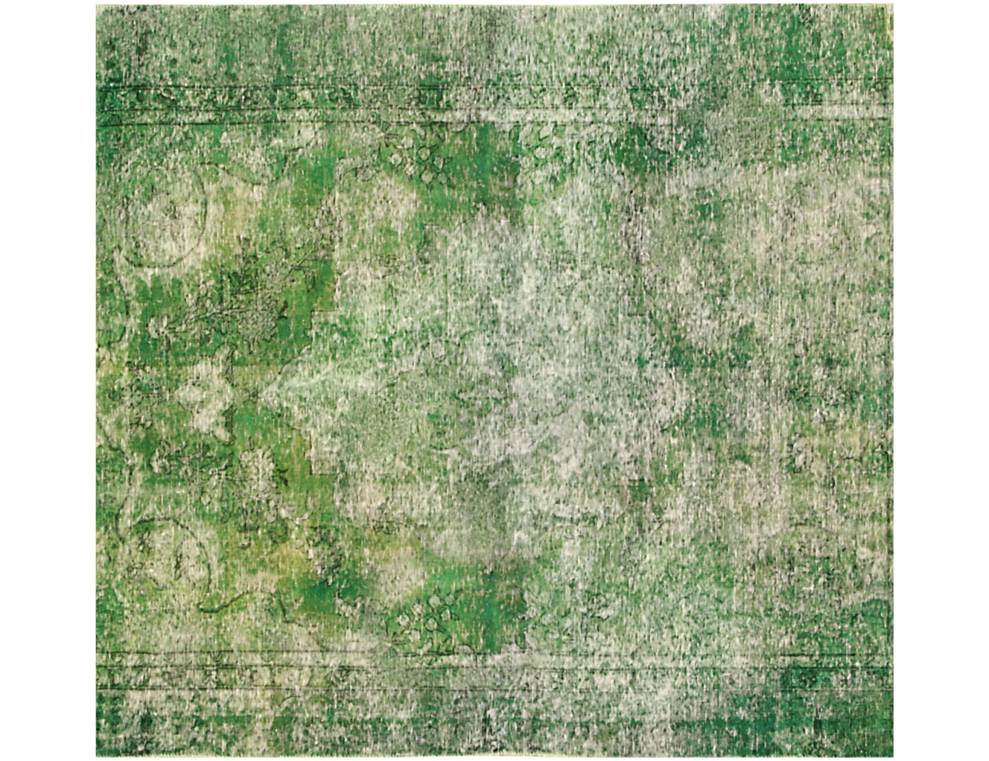 Tappeto vintage persiano  verde <br/>176 x 176 cm