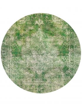 Persisk vintage matta 176 x 176 grön