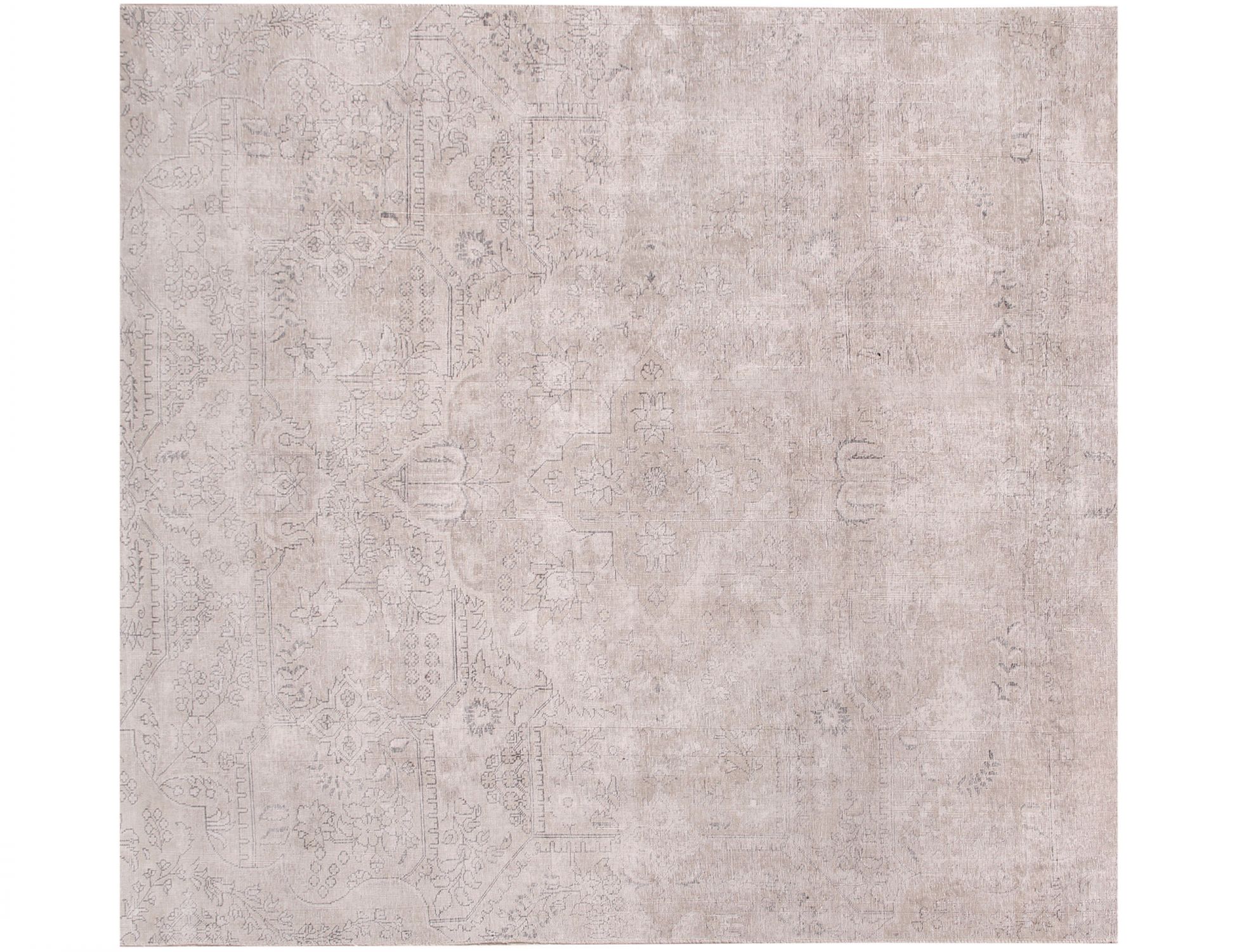 Quadrat  Vintage Teppich  beige <br/>265 x 265 cm