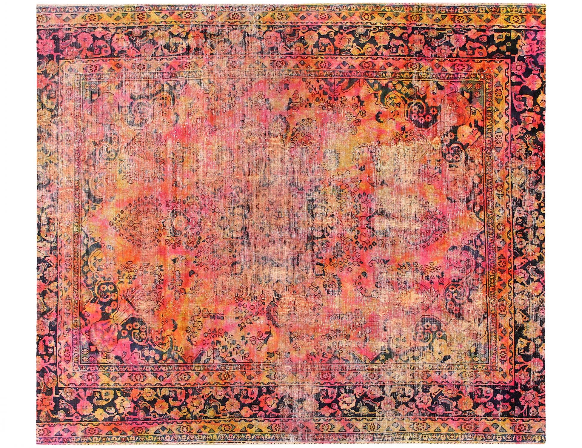 Quadrat  Vintage Teppich  mehrfarbig <br/>300 x 273 cm
