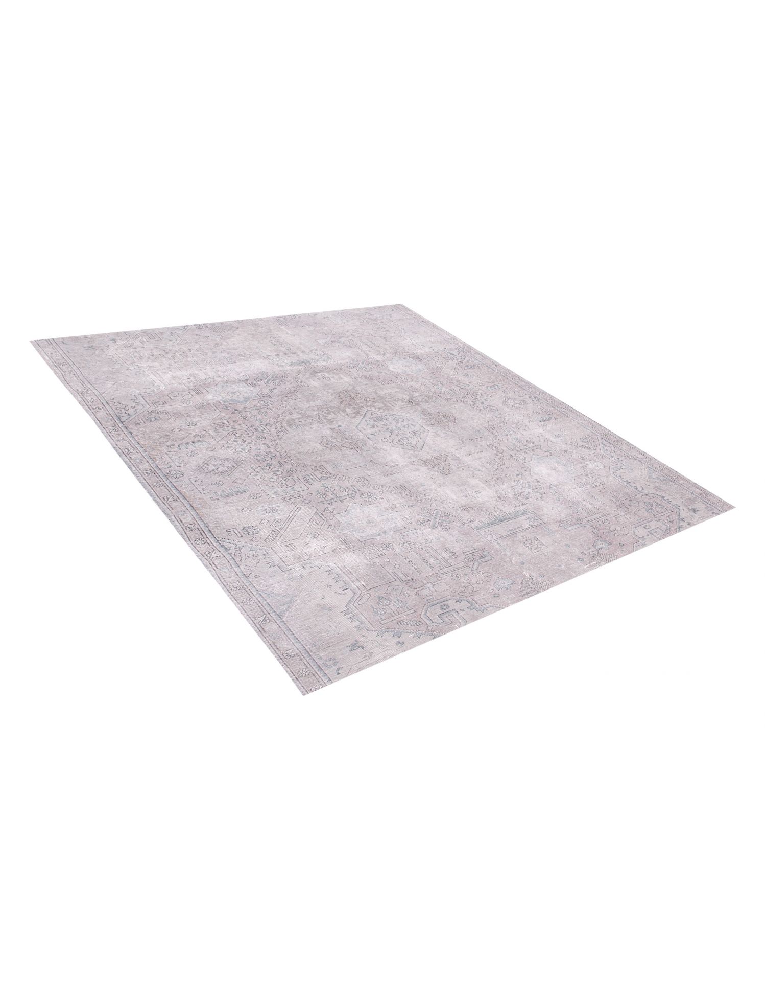Quadrat  Vintage Teppich  grau <br/>202 x 202 cm