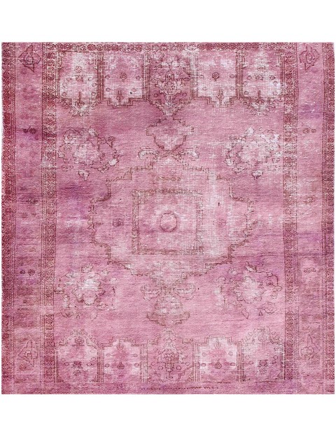 Lila Persien Persischer Vintage Teppich 202 x 202 cm