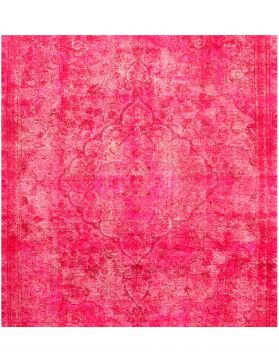 Persischer Vintage Teppich 202 x 202 rosa