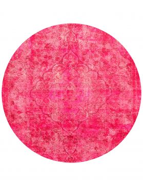Persischer Vintage Teppich 202 x 202 rosa