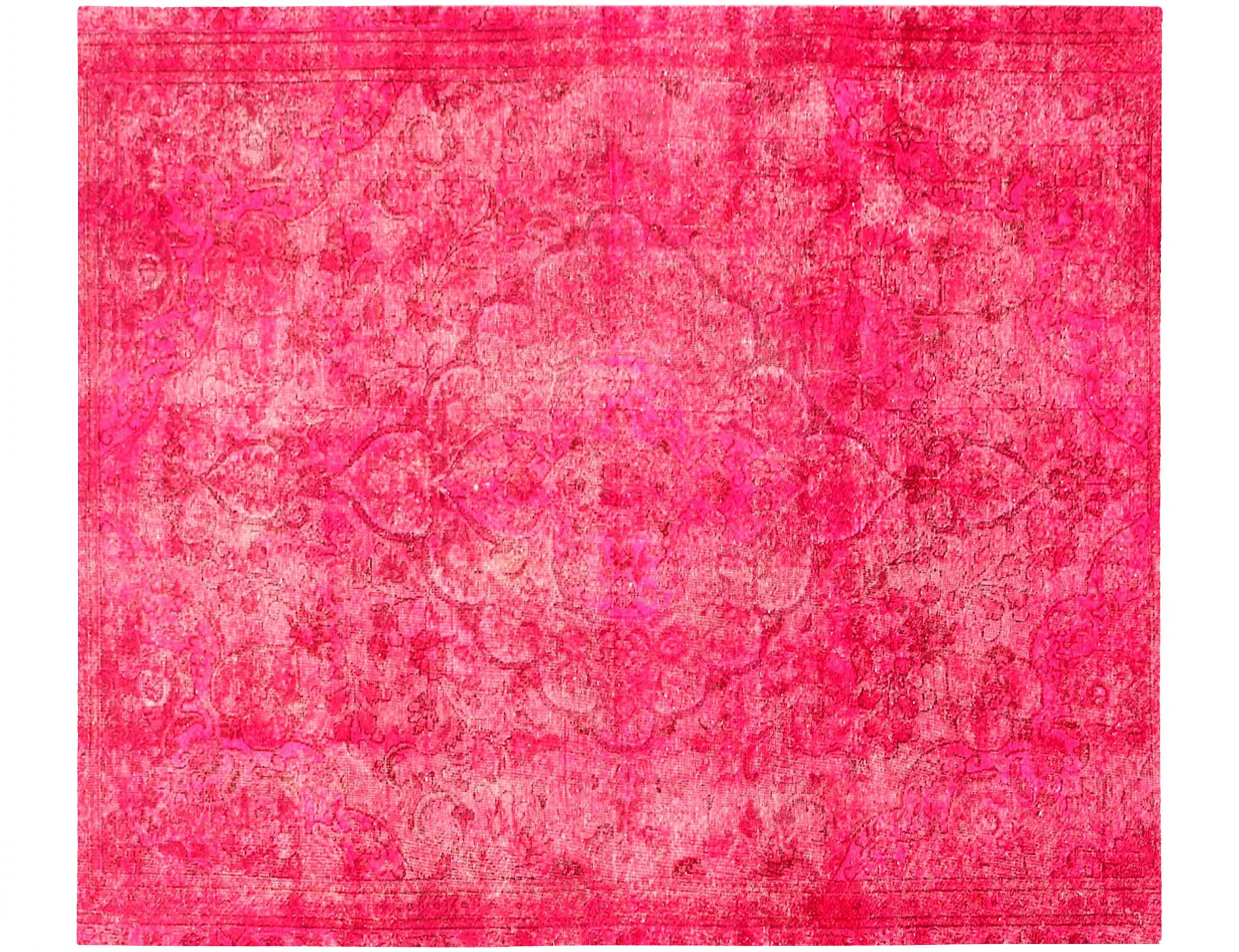 Persischer Vintage Teppich  rosa <br/>250 x 202 cm