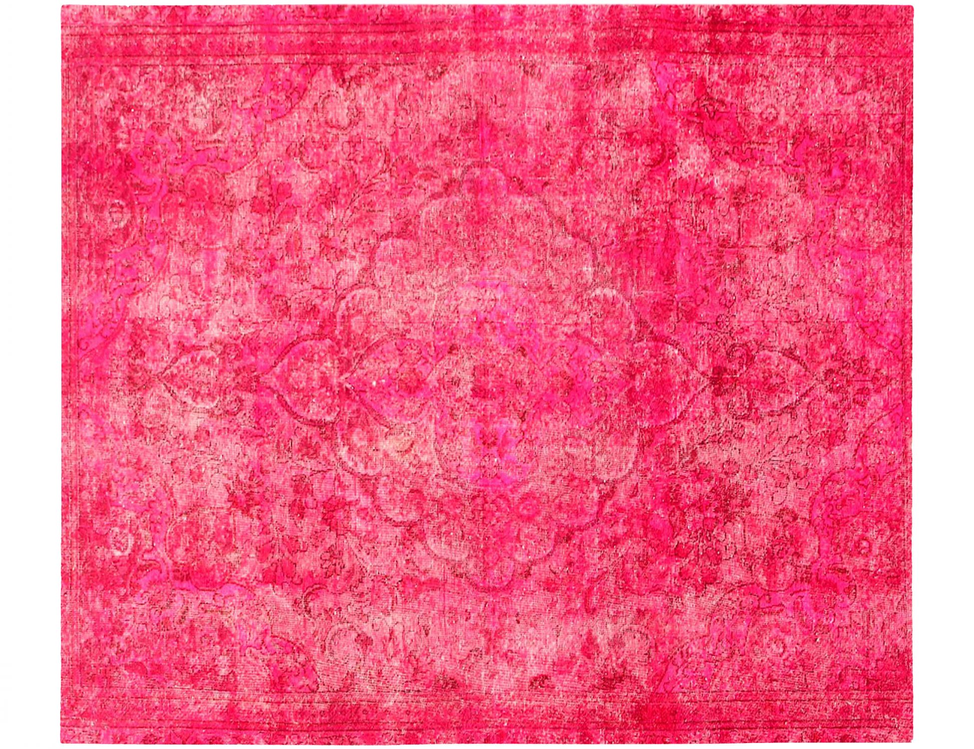 Tappeto vintage persiano  rosa <br/>250 x 202 cm