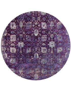 Alfombra persa vintage 230 x 230 púrpura