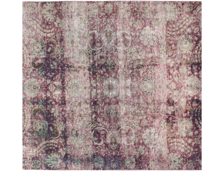 Lilla Persien Persisk Vintagetæppe 209 x 209 cm