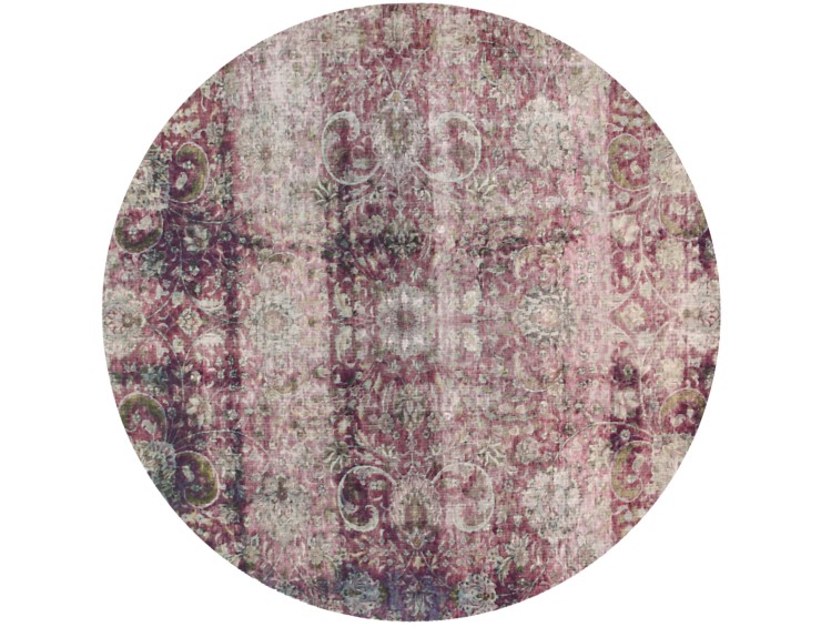 Lilla Persien Persisk Vintagetæppe 209 x 209 cm
