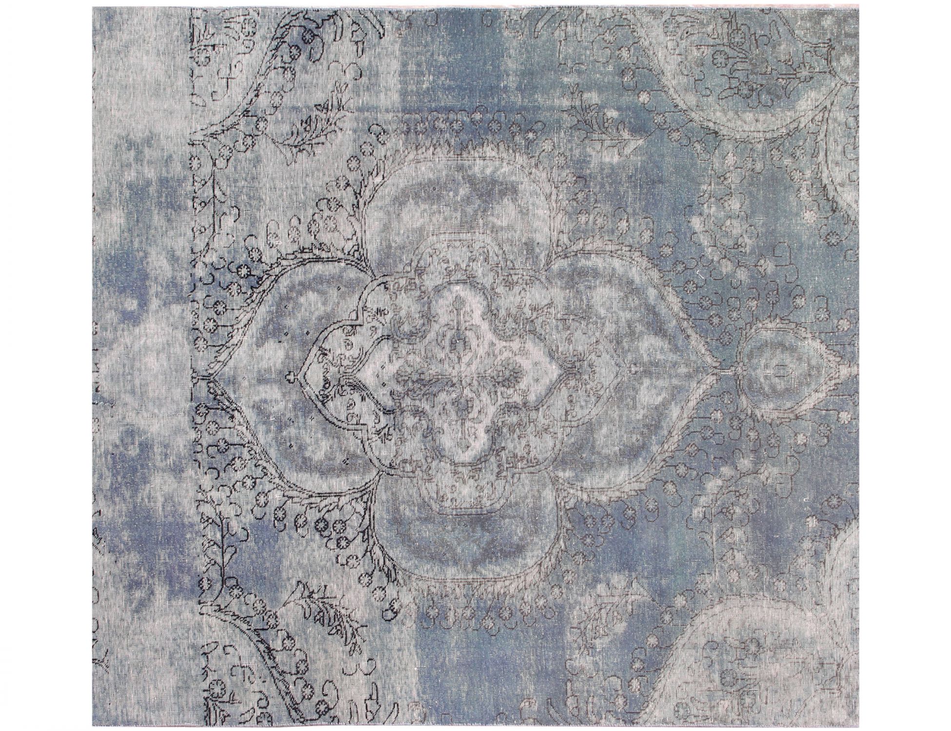 Persisk Vintagetæppe  blå <br/>198 x 198 cm