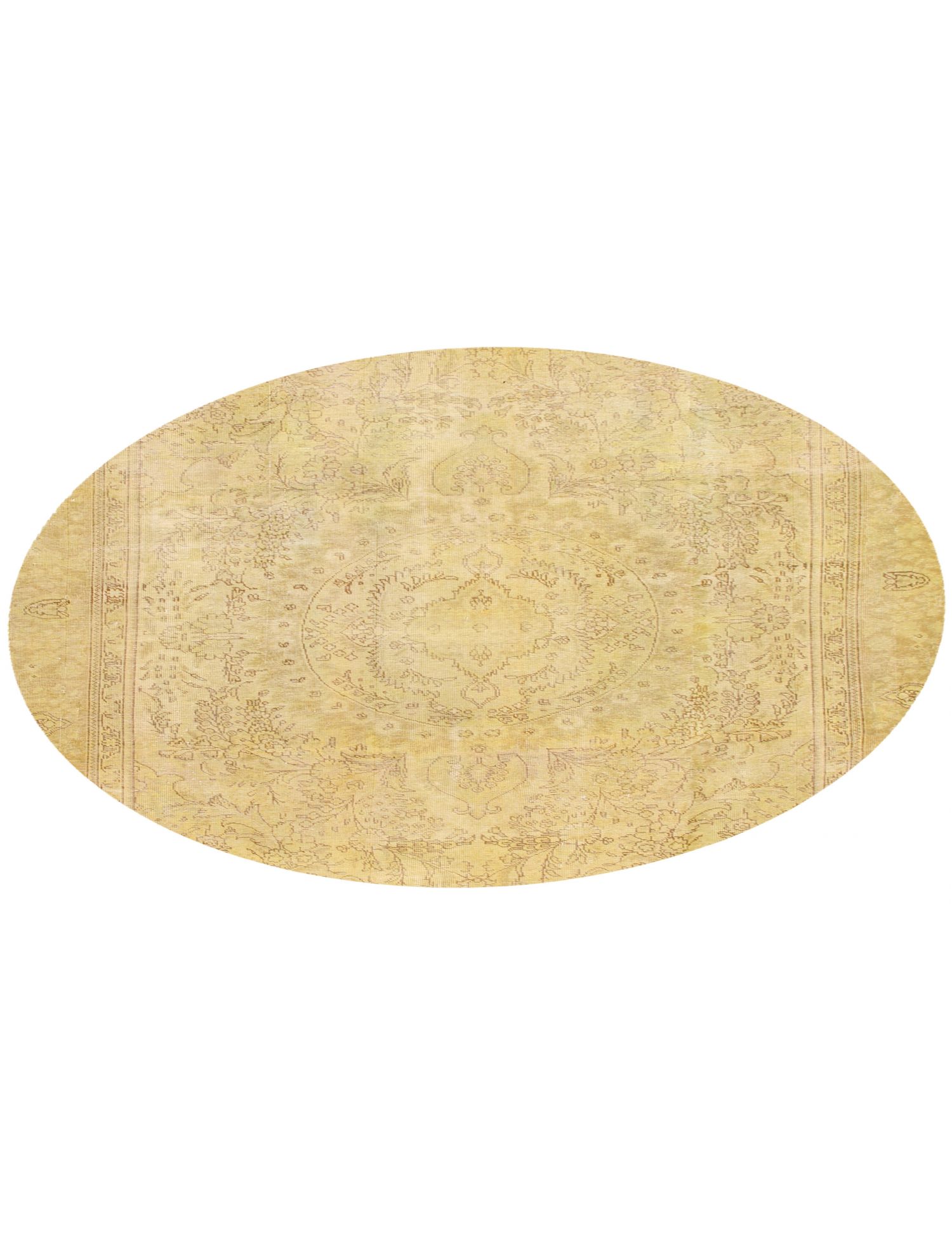 Tappeto vintage persiano  giallo <br/>214 x 214 cm
