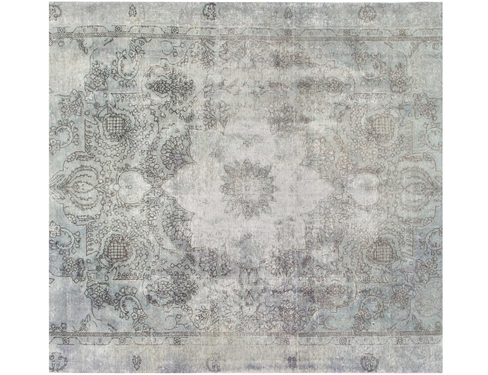 Quadrat  Vintage Teppich  grau <br/>227 x 227 cm