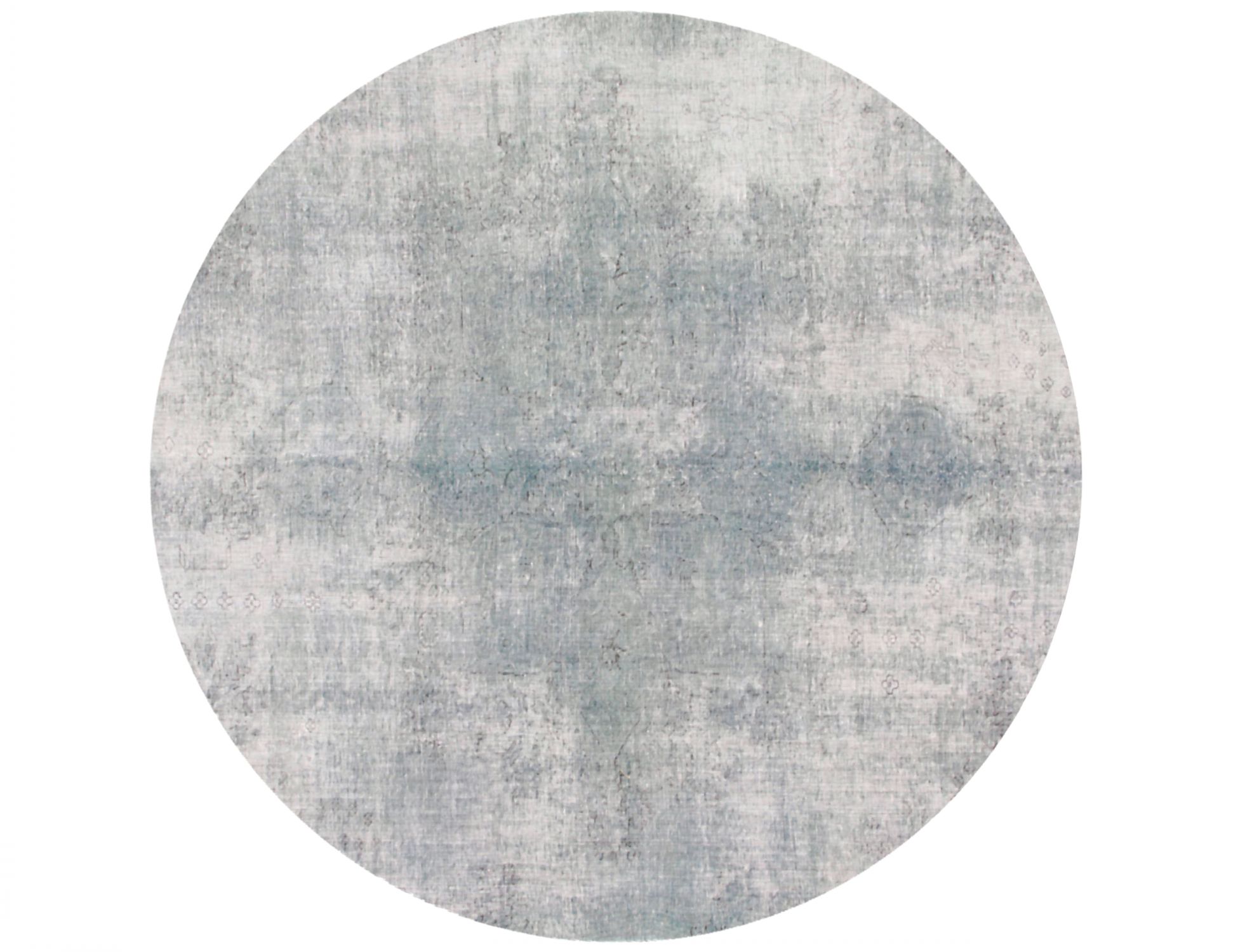 Round  Vintage Carpet  blue <br/>185 x 185 cm