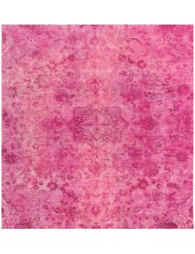Persischer Vintage Teppich 195 x 195 rosa